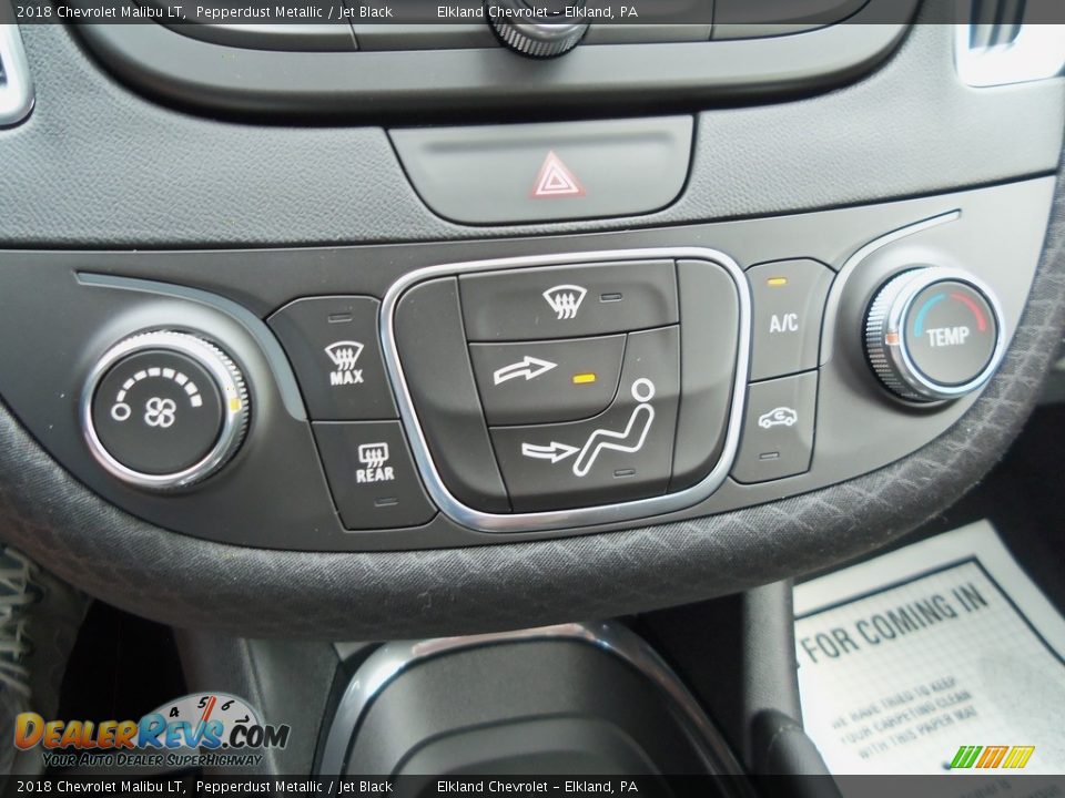 2018 Chevrolet Malibu LT Pepperdust Metallic / Jet Black Photo #19