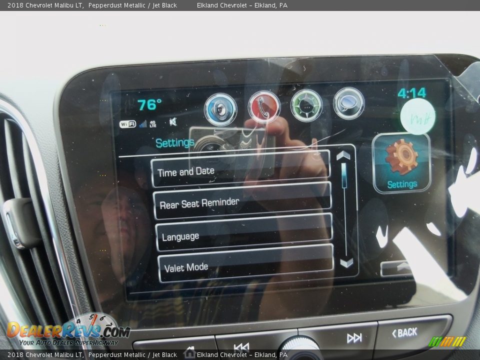 2018 Chevrolet Malibu LT Pepperdust Metallic / Jet Black Photo #21