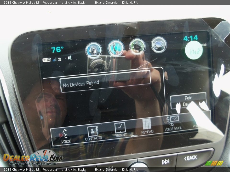2018 Chevrolet Malibu LT Pepperdust Metallic / Jet Black Photo #22