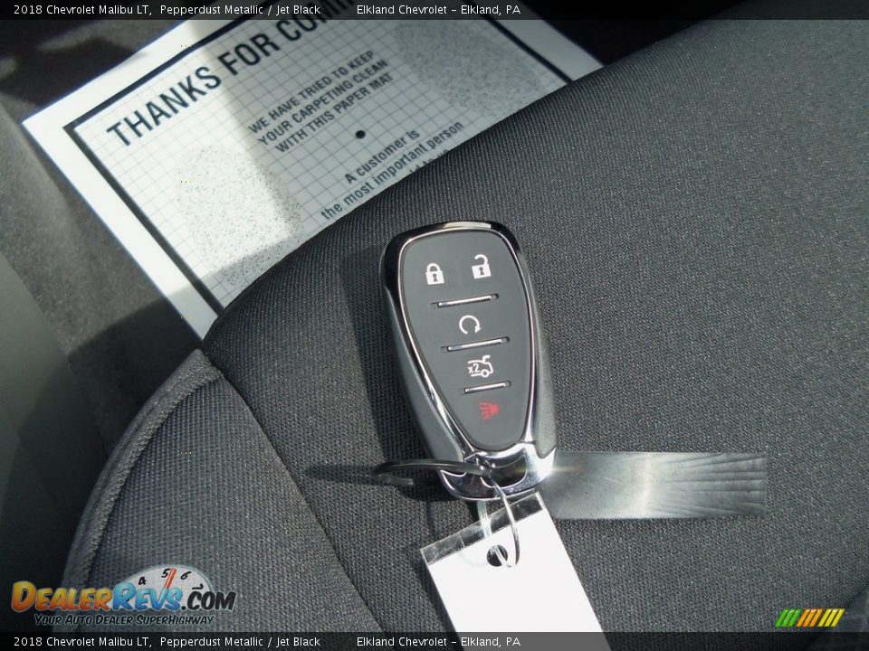 2018 Chevrolet Malibu LT Pepperdust Metallic / Jet Black Photo #24