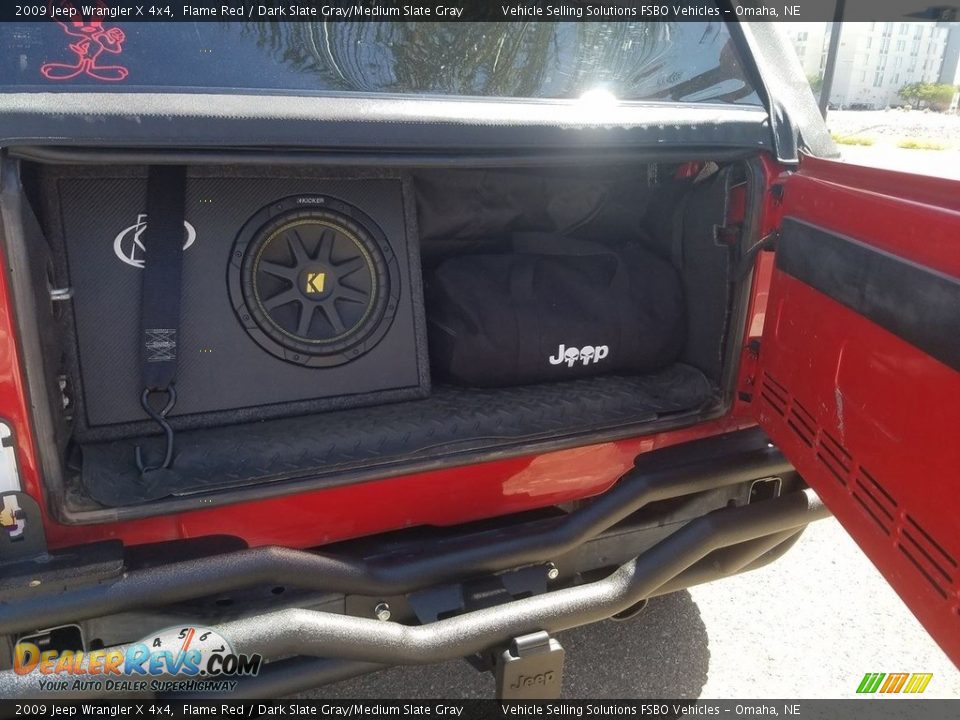 2009 Jeep Wrangler X 4x4 Flame Red / Dark Slate Gray/Medium Slate Gray Photo #7