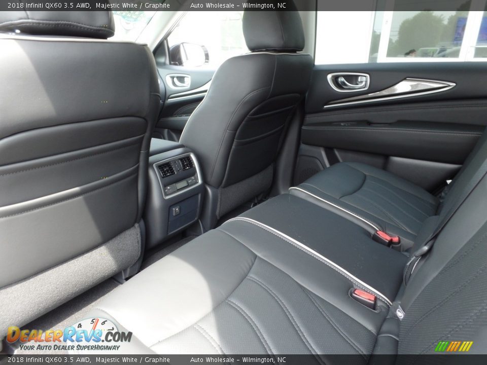 Rear Seat of 2018 Infiniti QX60 3.5 AWD Photo #12