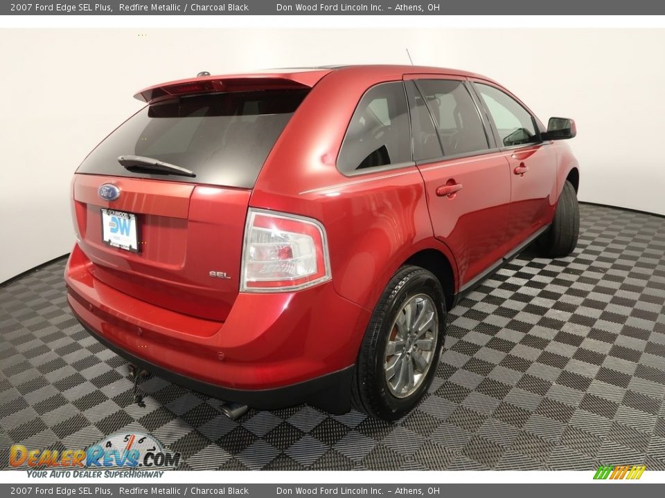 2007 Ford Edge SEL Plus Redfire Metallic / Charcoal Black Photo #14