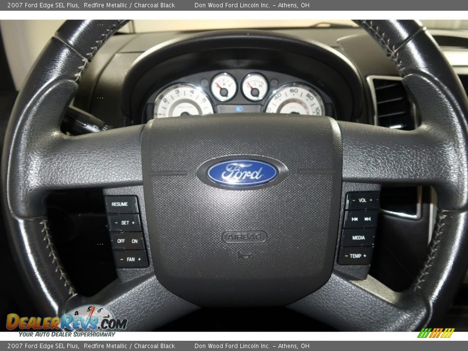 2007 Ford Edge SEL Plus Redfire Metallic / Charcoal Black Photo #16