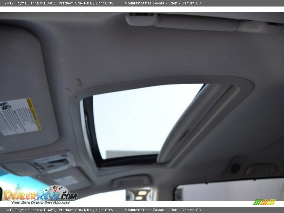 2012 Toyota Sienna XLE AWD Predawn Gray Mica / Light Gray Photo #10