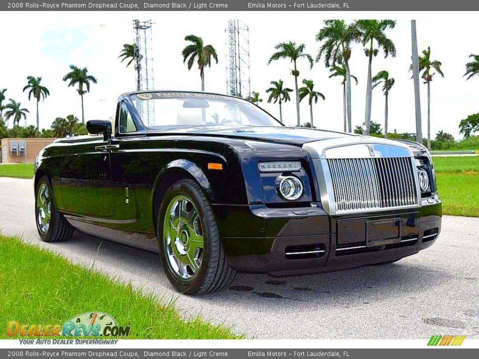 Diamond Black 2008 Rolls-Royce Phantom Drophead Coupe  Photo #1