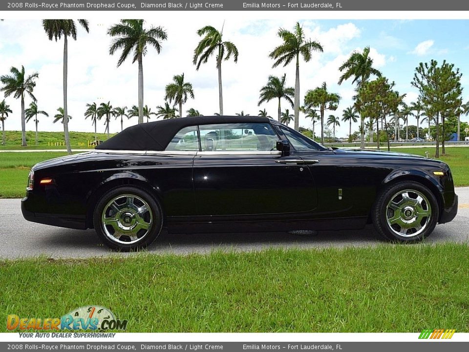2008 Rolls-Royce Phantom Drophead Coupe Diamond Black / Light Creme Photo #5