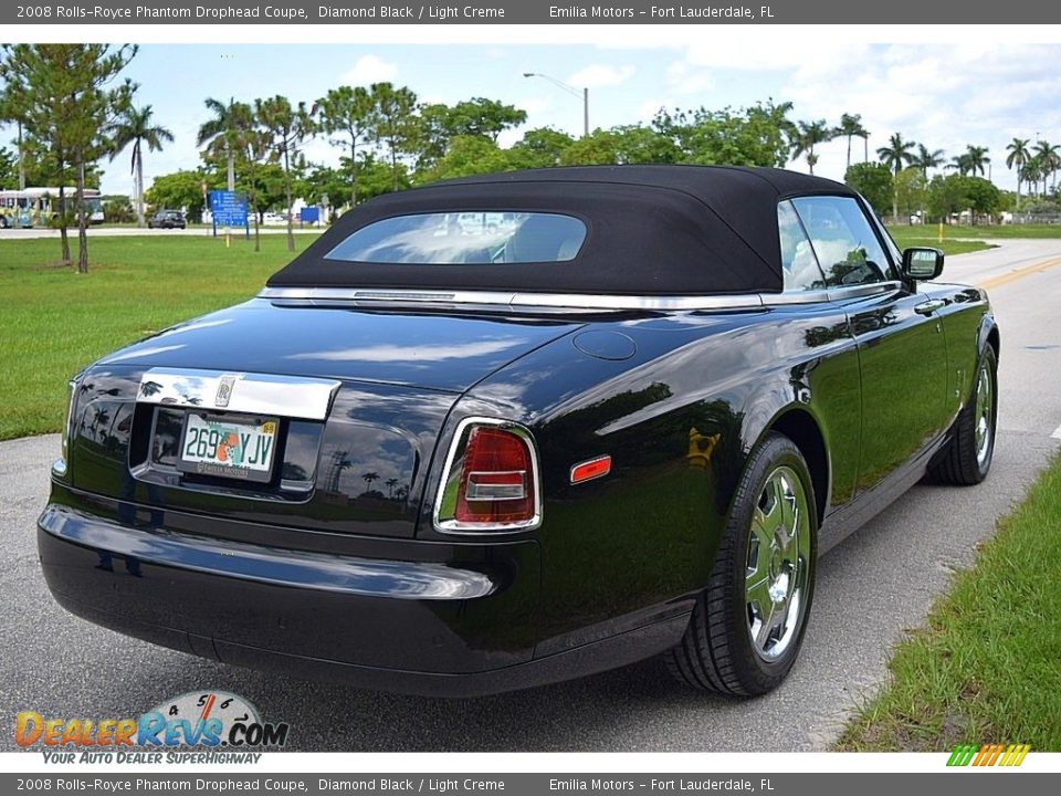 2008 Rolls-Royce Phantom Drophead Coupe Diamond Black / Light Creme Photo #6