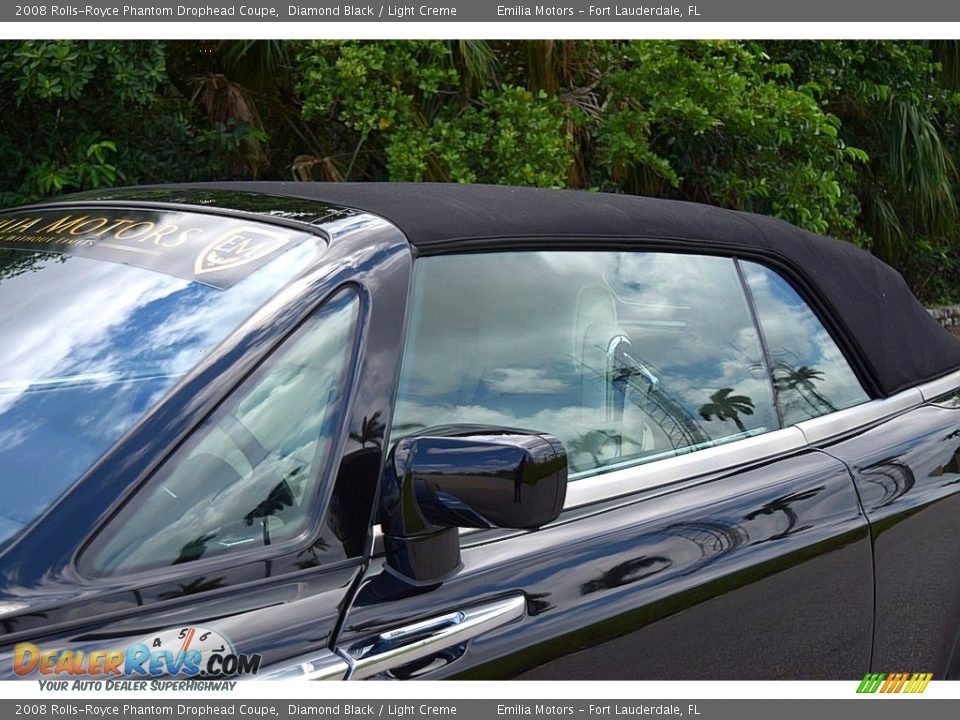 2008 Rolls-Royce Phantom Drophead Coupe Diamond Black / Light Creme Photo #7