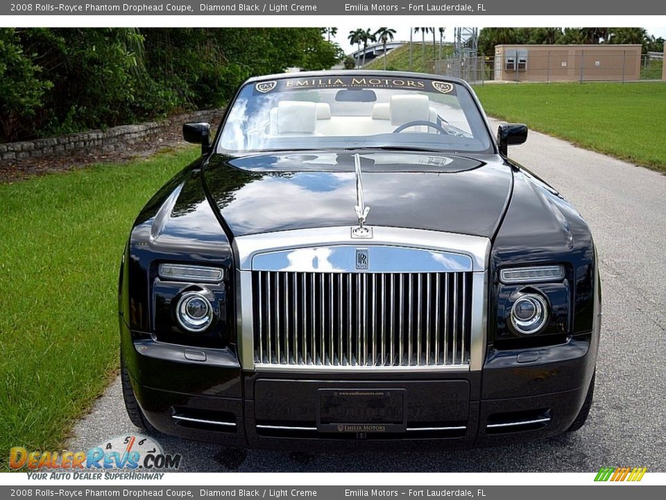 2008 Rolls-Royce Phantom Drophead Coupe Diamond Black / Light Creme Photo #10