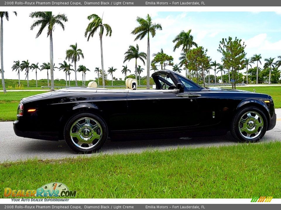 2008 Rolls-Royce Phantom Drophead Coupe Diamond Black / Light Creme Photo #13