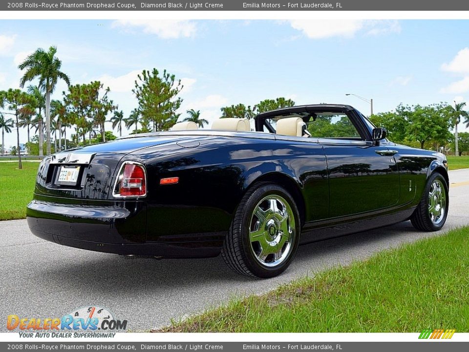 2008 Rolls-Royce Phantom Drophead Coupe Diamond Black / Light Creme Photo #14