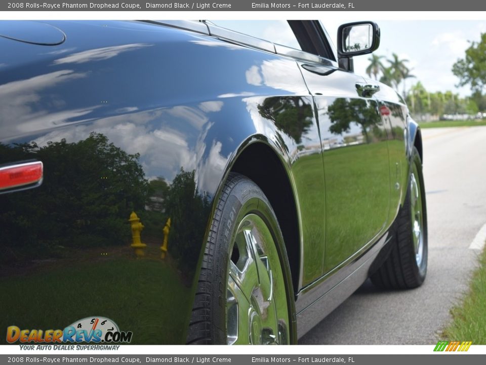 2008 Rolls-Royce Phantom Drophead Coupe Diamond Black / Light Creme Photo #16