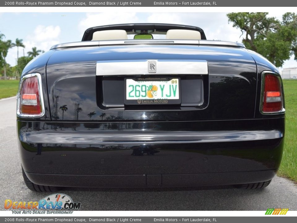 2008 Rolls-Royce Phantom Drophead Coupe Diamond Black / Light Creme Photo #17