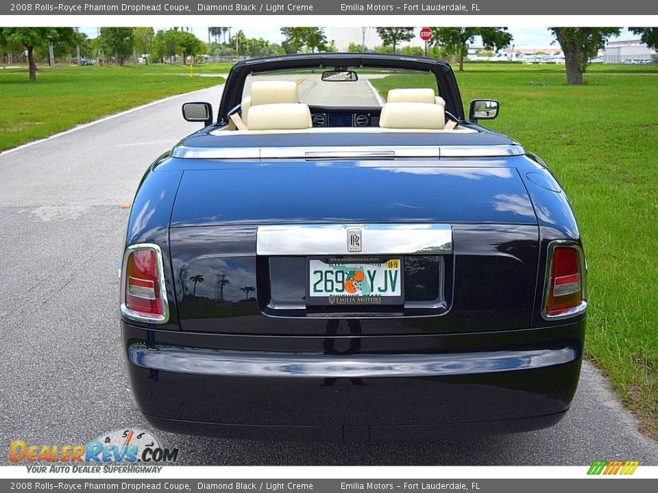 2008 Rolls-Royce Phantom Drophead Coupe Diamond Black / Light Creme Photo #18