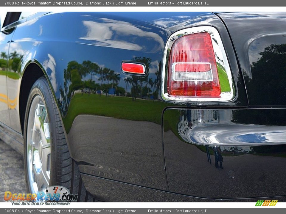 2008 Rolls-Royce Phantom Drophead Coupe Diamond Black / Light Creme Photo #19