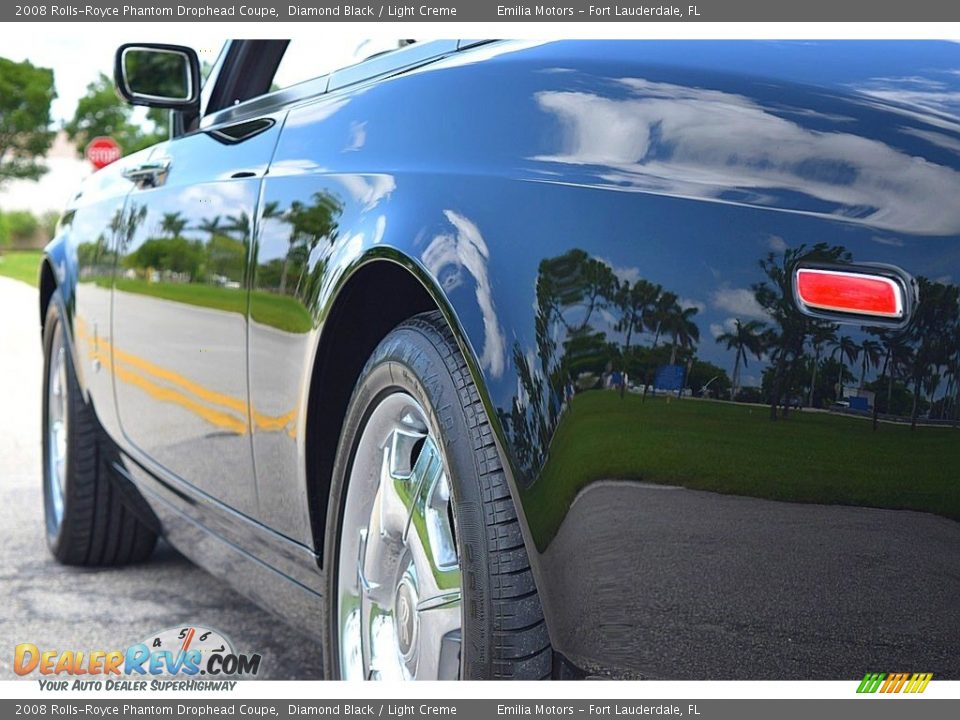 2008 Rolls-Royce Phantom Drophead Coupe Diamond Black / Light Creme Photo #20
