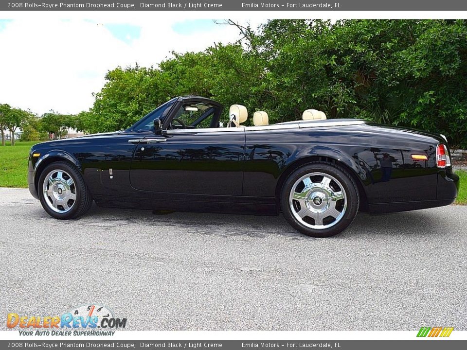 2008 Rolls-Royce Phantom Drophead Coupe Diamond Black / Light Creme Photo #21