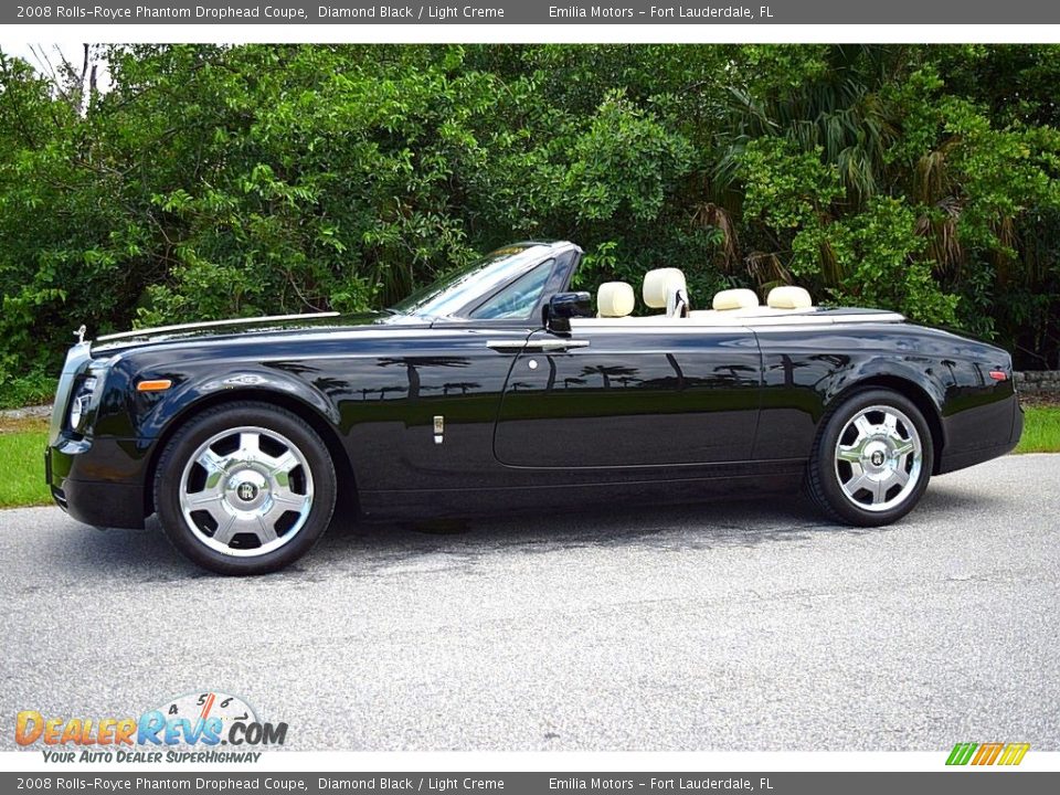 2008 Rolls-Royce Phantom Drophead Coupe Diamond Black / Light Creme Photo #22