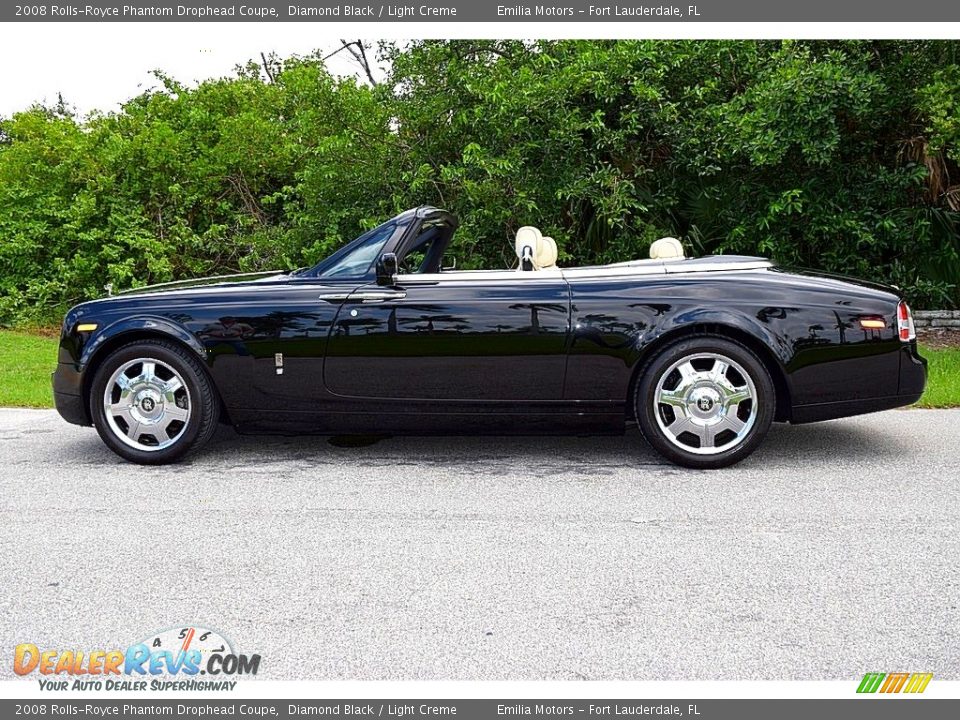 2008 Rolls-Royce Phantom Drophead Coupe Diamond Black / Light Creme Photo #23