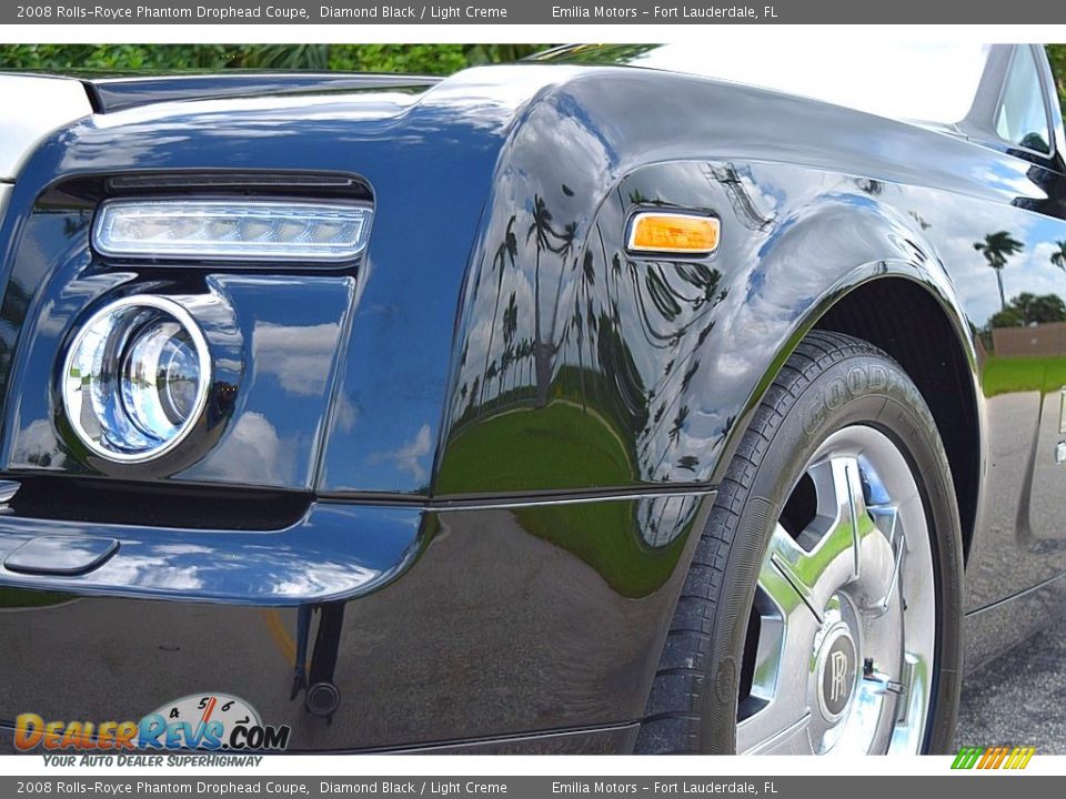 2008 Rolls-Royce Phantom Drophead Coupe Diamond Black / Light Creme Photo #24