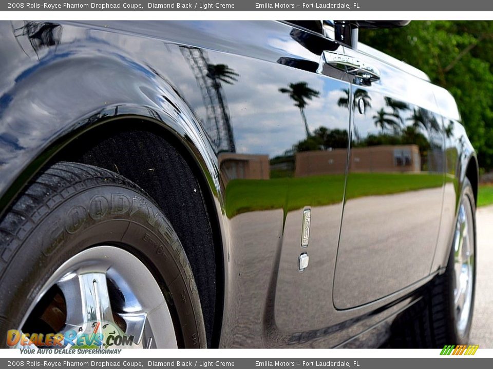 2008 Rolls-Royce Phantom Drophead Coupe Diamond Black / Light Creme Photo #25