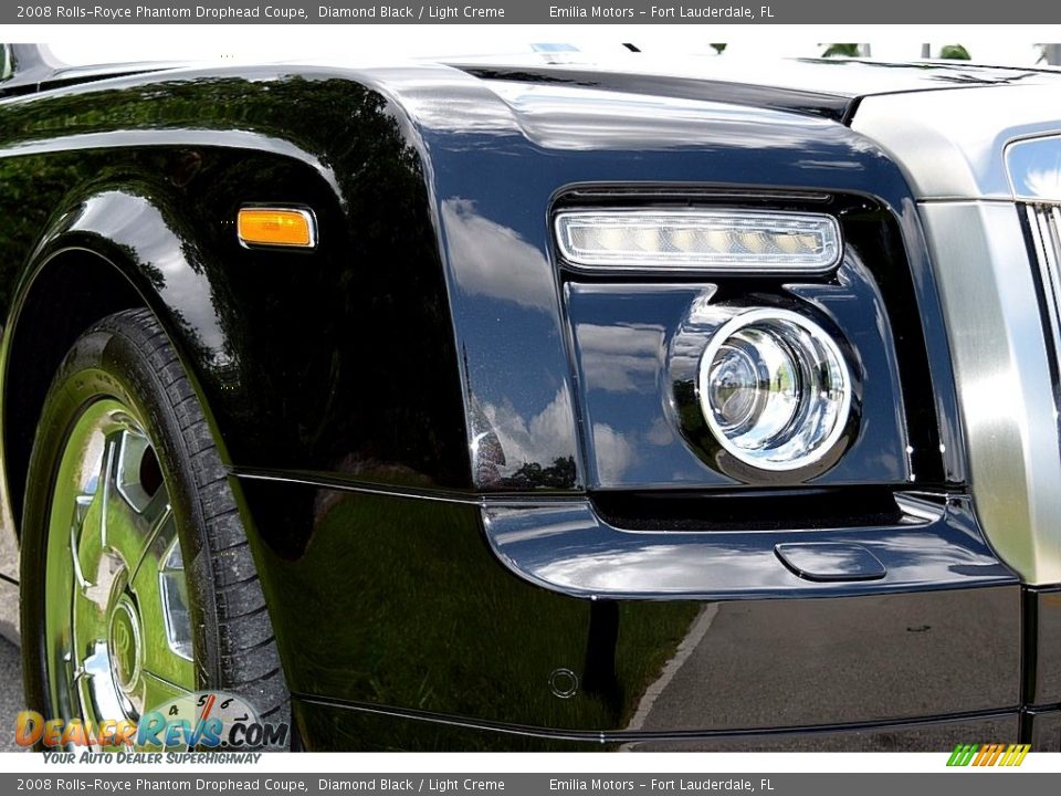 2008 Rolls-Royce Phantom Drophead Coupe Diamond Black / Light Creme Photo #26