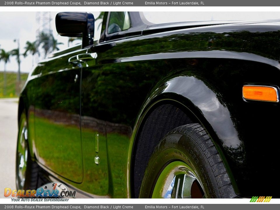 2008 Rolls-Royce Phantom Drophead Coupe Diamond Black / Light Creme Photo #27