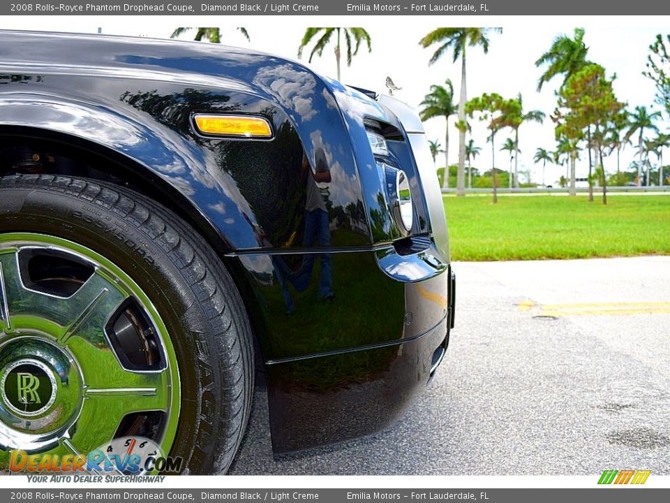 2008 Rolls-Royce Phantom Drophead Coupe Diamond Black / Light Creme Photo #28