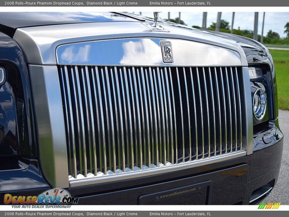 2008 Rolls-Royce Phantom Drophead Coupe Diamond Black / Light Creme Photo #29