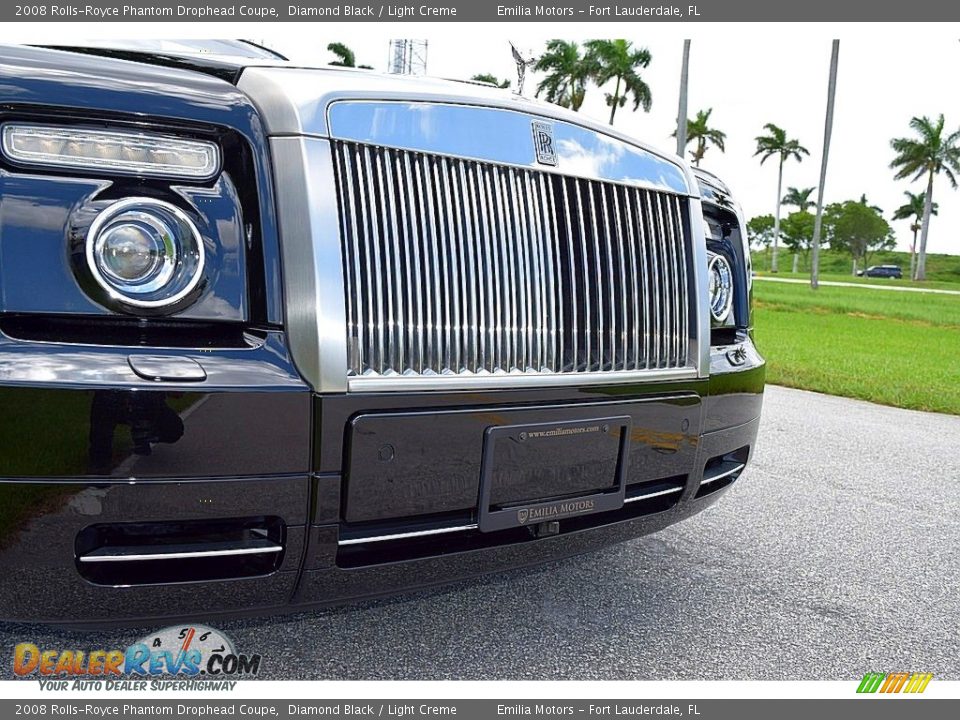 2008 Rolls-Royce Phantom Drophead Coupe Diamond Black / Light Creme Photo #30