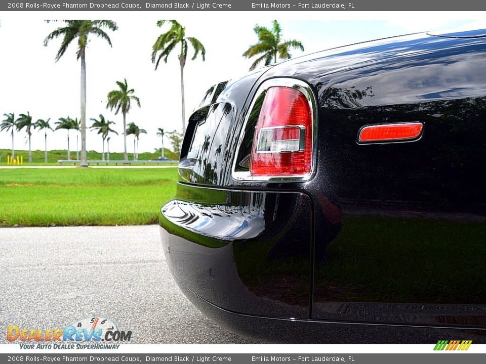 2008 Rolls-Royce Phantom Drophead Coupe Diamond Black / Light Creme Photo #31