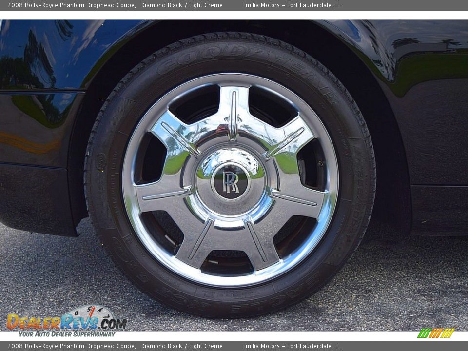 2008 Rolls-Royce Phantom Drophead Coupe Diamond Black / Light Creme Photo #33
