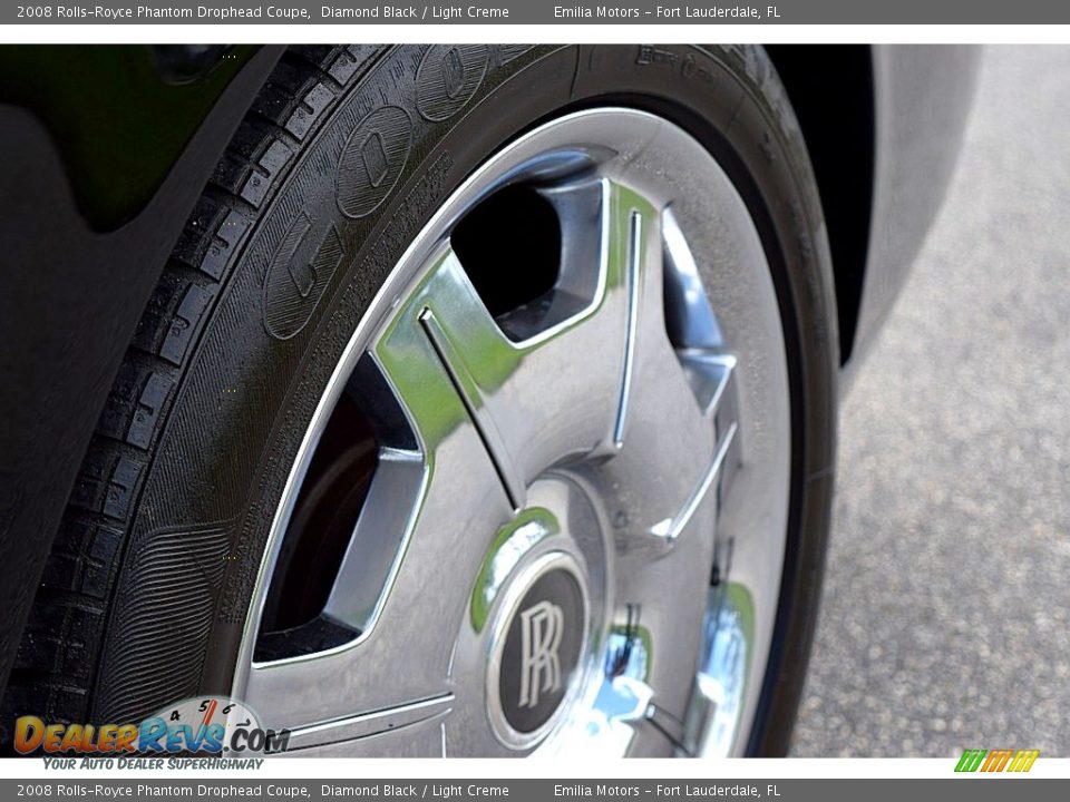 2008 Rolls-Royce Phantom Drophead Coupe Diamond Black / Light Creme Photo #35