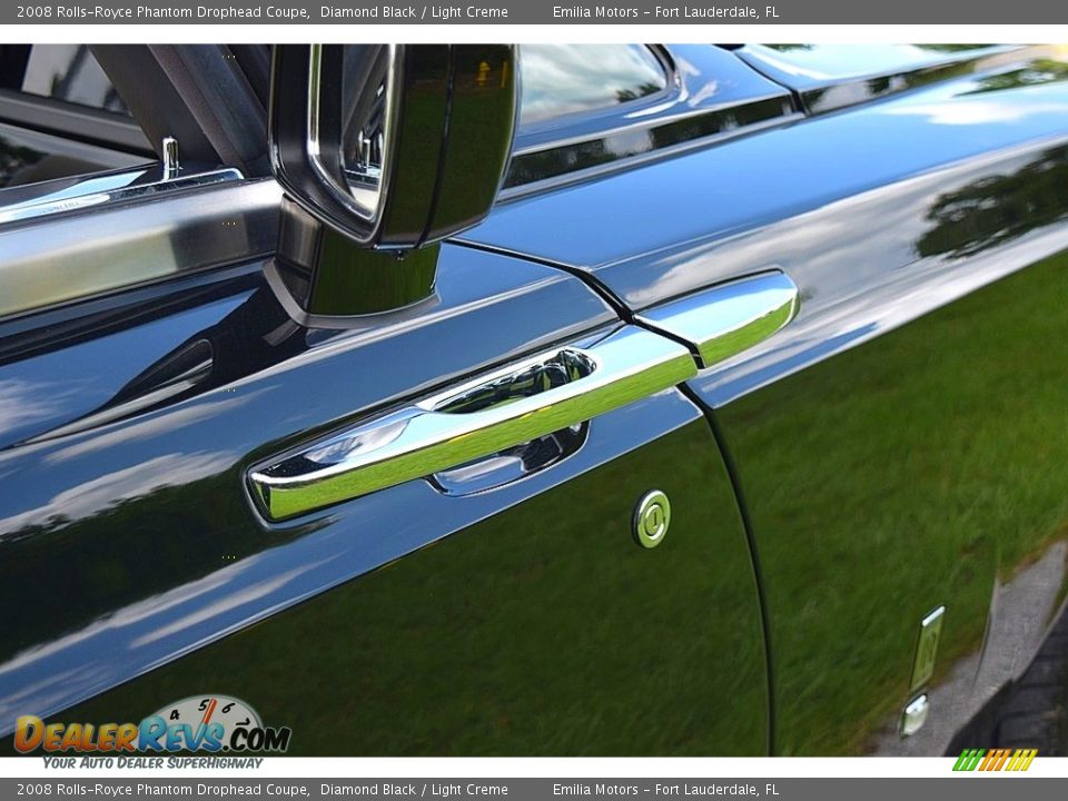 2008 Rolls-Royce Phantom Drophead Coupe Diamond Black / Light Creme Photo #36
