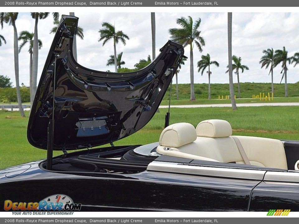 2008 Rolls-Royce Phantom Drophead Coupe Diamond Black / Light Creme Photo #37