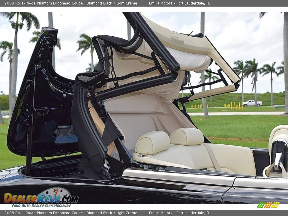 2008 Rolls-Royce Phantom Drophead Coupe Diamond Black / Light Creme Photo #38