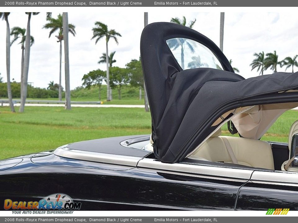 2008 Rolls-Royce Phantom Drophead Coupe Diamond Black / Light Creme Photo #39