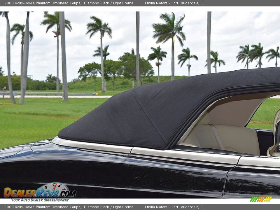 2008 Rolls-Royce Phantom Drophead Coupe Diamond Black / Light Creme Photo #40