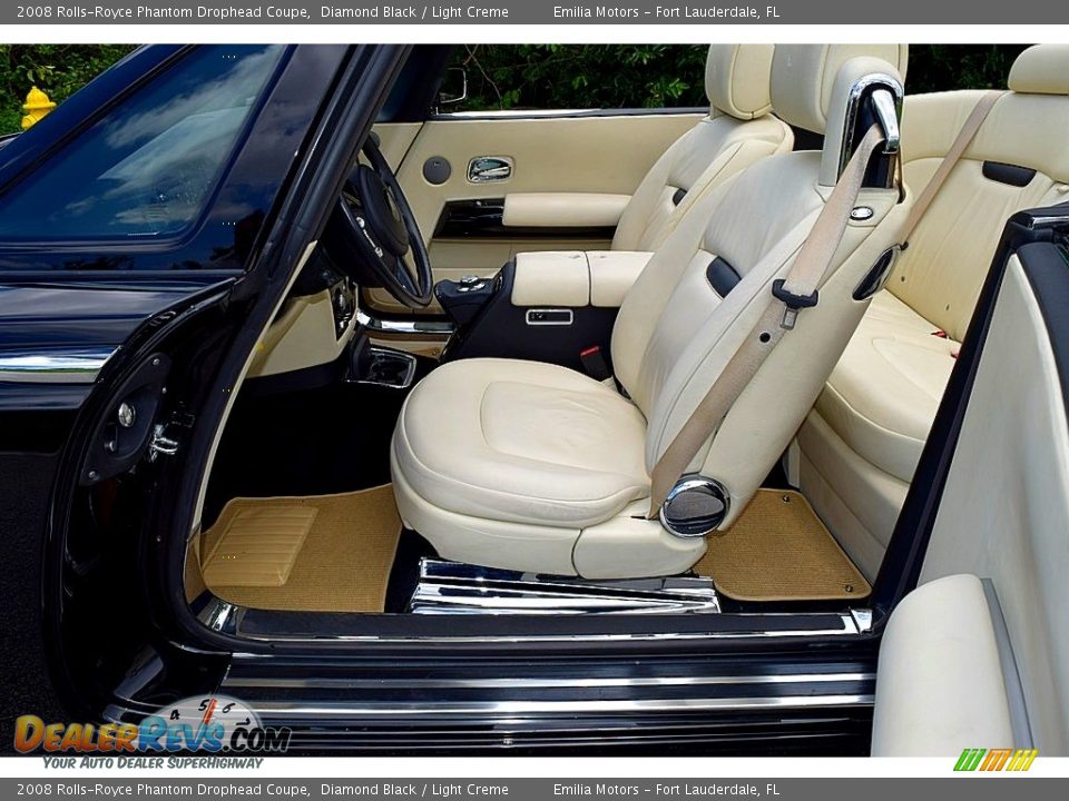 2008 Rolls-Royce Phantom Drophead Coupe Diamond Black / Light Creme Photo #43