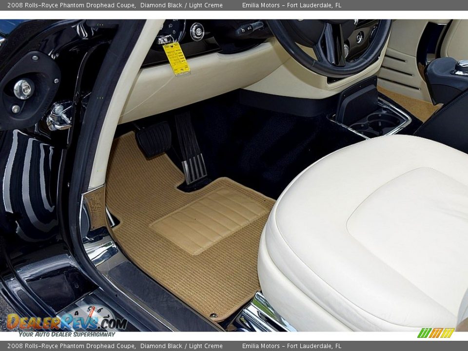 2008 Rolls-Royce Phantom Drophead Coupe Diamond Black / Light Creme Photo #44