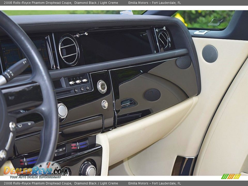 2008 Rolls-Royce Phantom Drophead Coupe Diamond Black / Light Creme Photo #47
