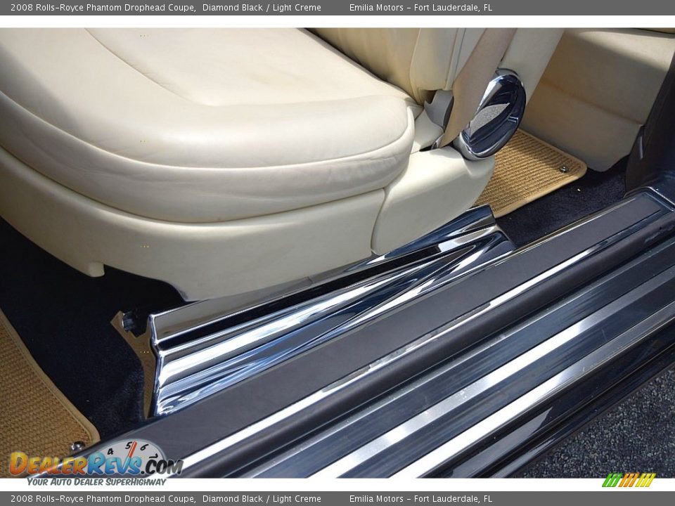 2008 Rolls-Royce Phantom Drophead Coupe Diamond Black / Light Creme Photo #48