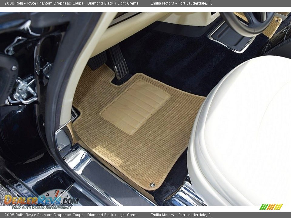 2008 Rolls-Royce Phantom Drophead Coupe Diamond Black / Light Creme Photo #49