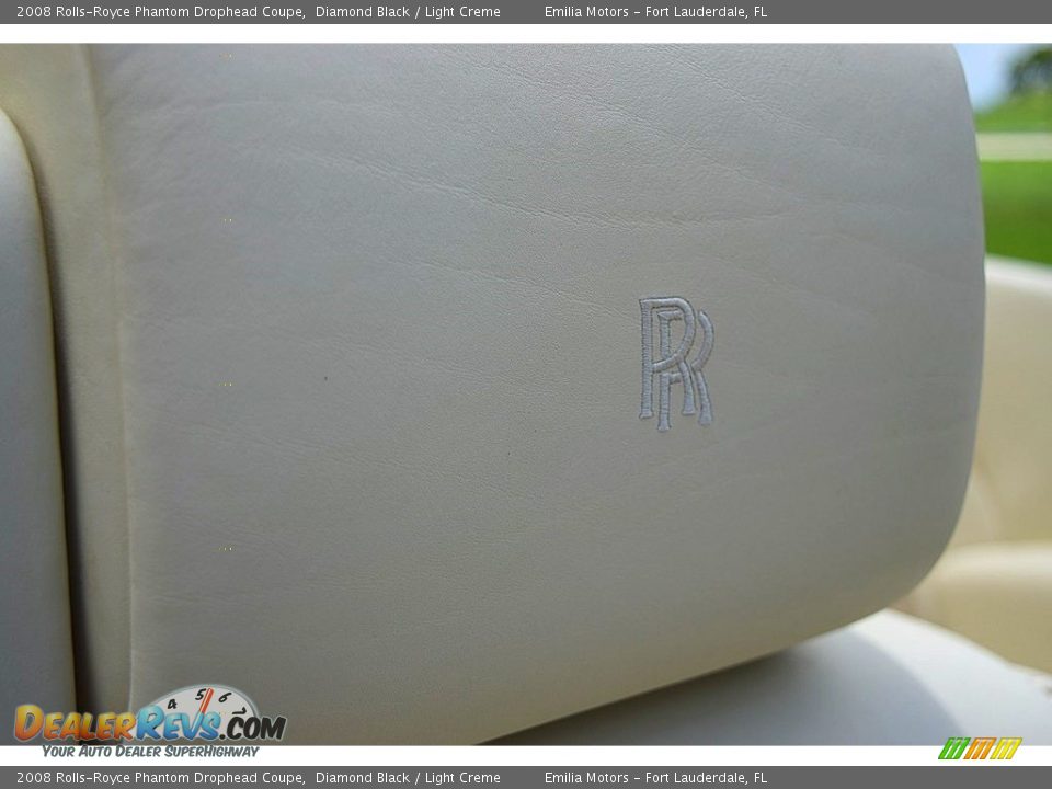 2008 Rolls-Royce Phantom Drophead Coupe Diamond Black / Light Creme Photo #65