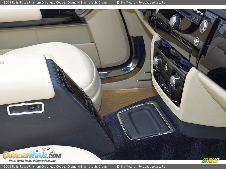 2008 Rolls-Royce Phantom Drophead Coupe Diamond Black / Light Creme Photo #66