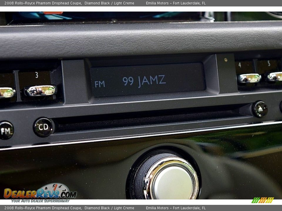 2008 Rolls-Royce Phantom Drophead Coupe Diamond Black / Light Creme Photo #69
