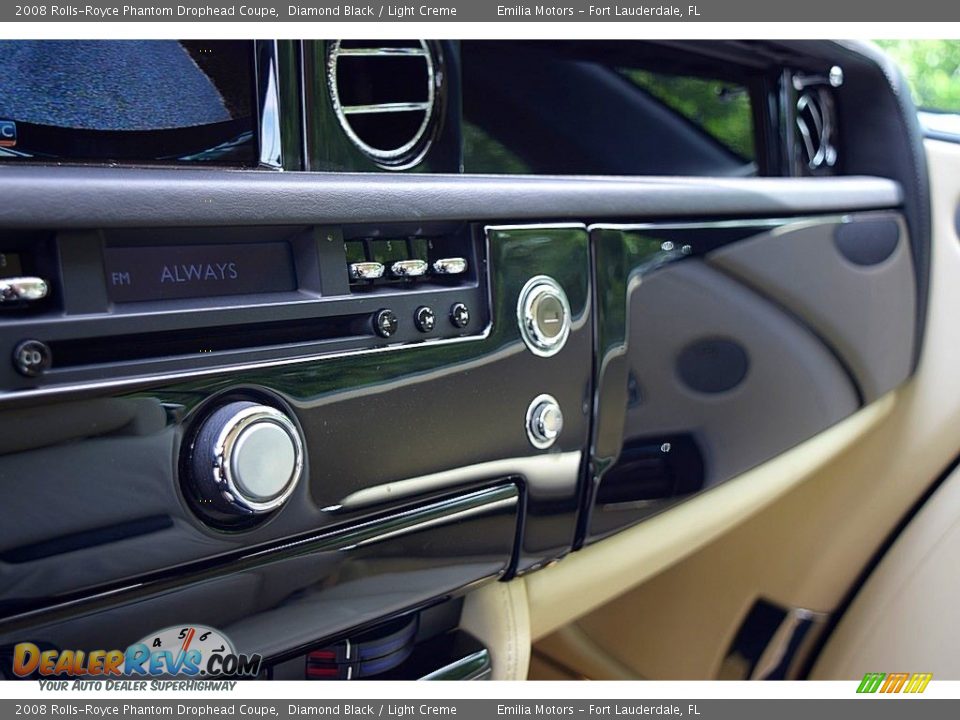 2008 Rolls-Royce Phantom Drophead Coupe Diamond Black / Light Creme Photo #70