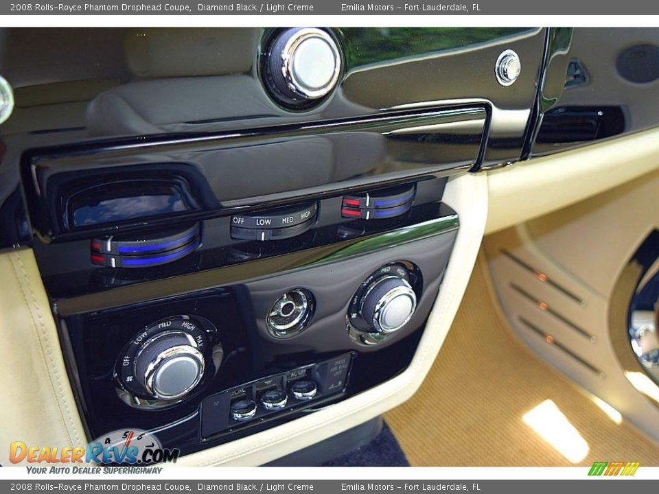 2008 Rolls-Royce Phantom Drophead Coupe Diamond Black / Light Creme Photo #71