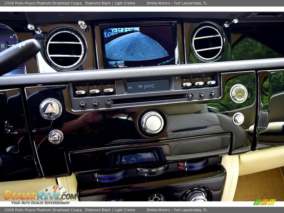 2008 Rolls-Royce Phantom Drophead Coupe Diamond Black / Light Creme Photo #72